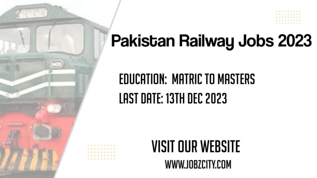 New Pakistan Railway Jobs 2023
